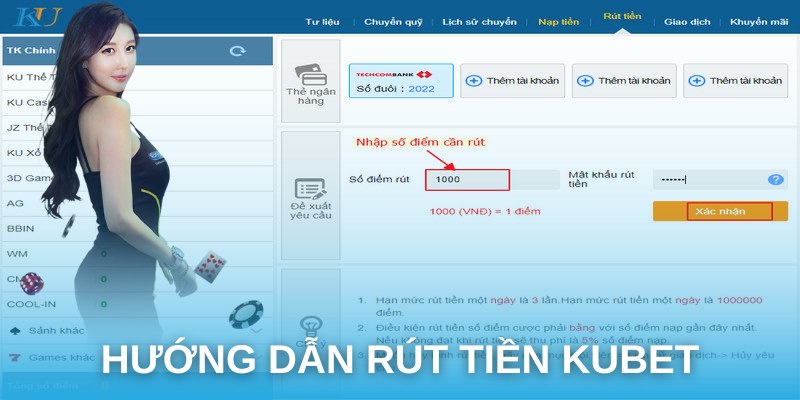 Hướng dẫn cách rút tiền